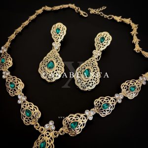 Sieraden Set Groen Goud - Makda - Image 2