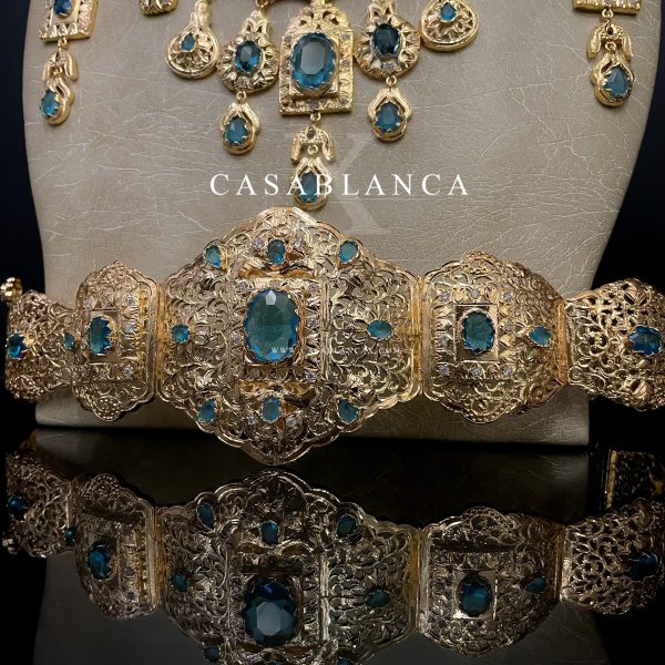 Bruidsset Goud Licht Blauw - Madyza - Afbeelding 4