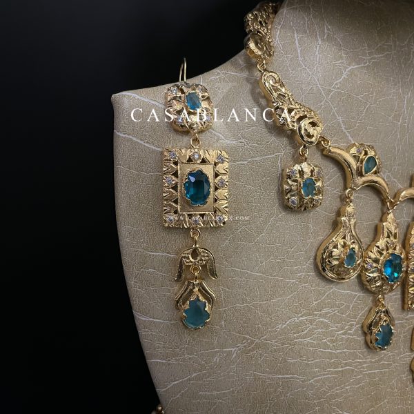 Bruidsset Goud Licht Blauw - Madyza - Afbeelding 5