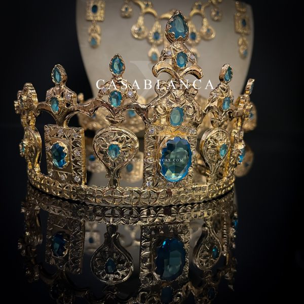 Bruidsset Goud Licht Blauw - Madyza - Afbeelding 2