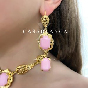 Collana dorata rosa - Rozy - immagine 3