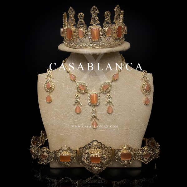Set di gioielli da sposa oro talpa - Bamy