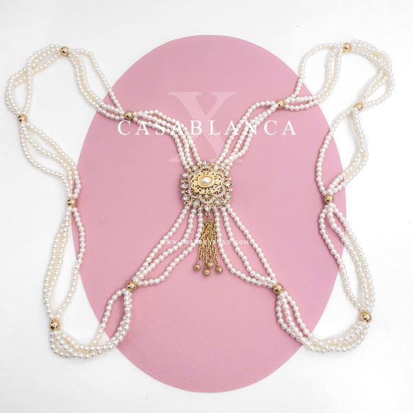 Collana con perle dorate Chamar Hmala - Bassy