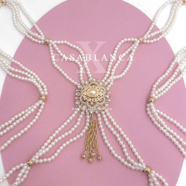 Collana con perle dorate Chamar Hmala - Bassy - Immagine 2