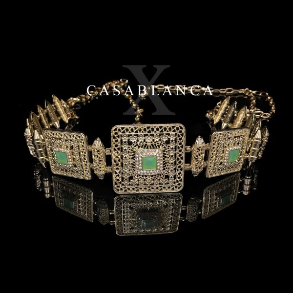 Golden Moroccan Belt Mint - Kilia - Image 3