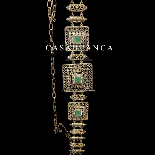 Golden Moroccan Belt Mint - Kilia