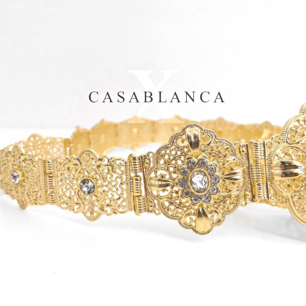 Marokkaanse Sieraden Bruiloft Riem Goud - Cary - Afbeelding 5
