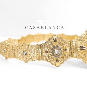 Marokkaanse Sieraden Bruiloft Riem Goud - Cary - Afbeelding 5