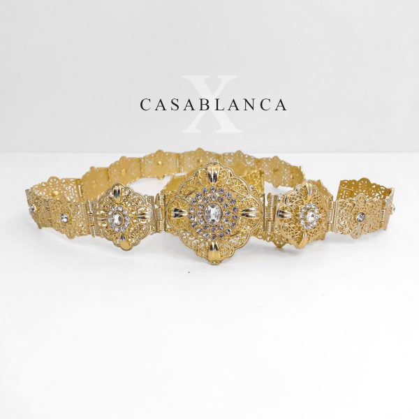 Marokkaanse Sieraden Bruiloft Riem Goud - Cary - Afbeelding 4