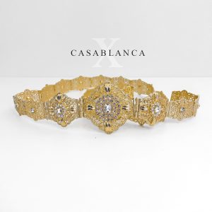 Marokkaanse Sieraden Bruiloft Riem Goud - Cary - Afbeelding 4