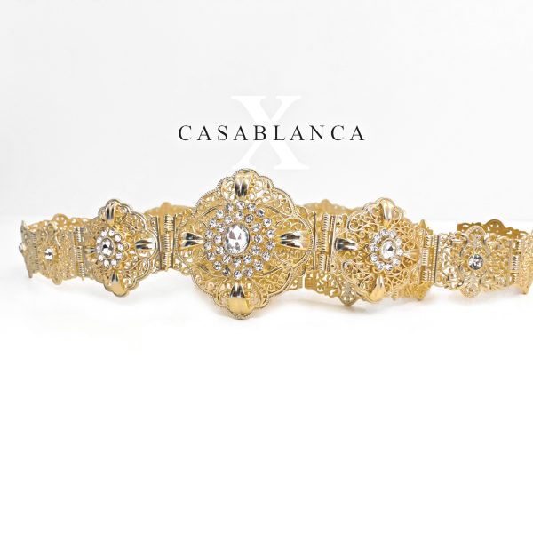 Marokkaanse Sieraden Bruiloft Riem Goud - Cary - Afbeelding 2