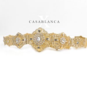 Marokkaanse Sieraden Bruiloft Riem Goud - Cary - Afbeelding 2