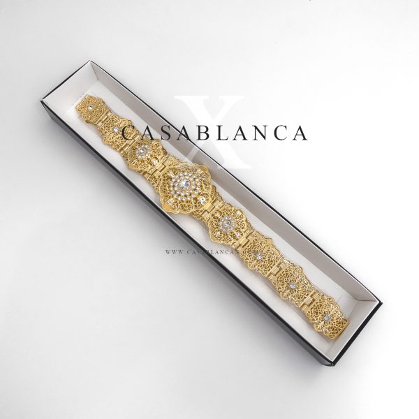 Marokkaanse Sieraden Bruiloft Riem Goud - Cary - Afbeelding 3