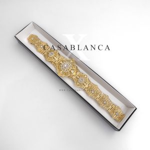 Marokkaanse Sieraden Bruiloft Riem Goud - Cary - Afbeelding 3
