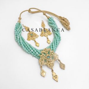 Mint Green Gold Jewelry Set - Marla - Image 3
