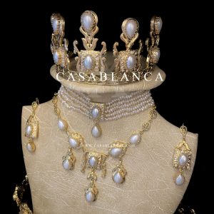 Gouden Parel Bruidssieraden Set - Mazya – Image 6