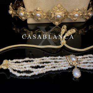 Gouden Parel Bruidssieraden Set - Mazya – Image 4