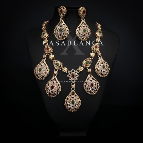 Beldi Gouden Marokkaanse Sieraden Set - Fazyma