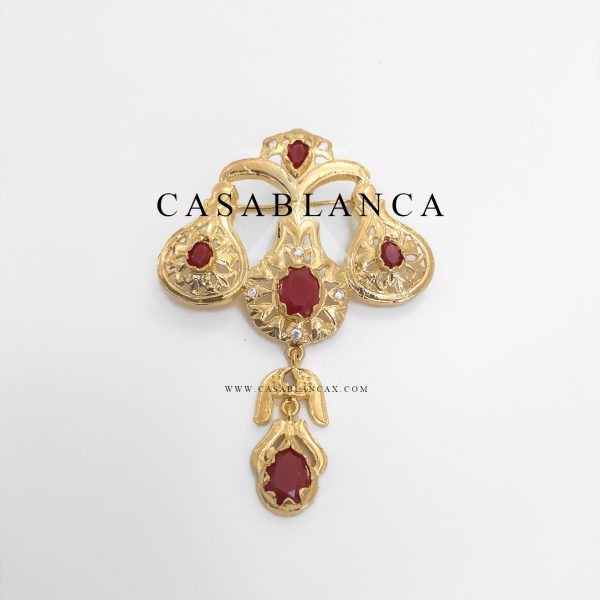 Gouden Broche Rood - Hafazy