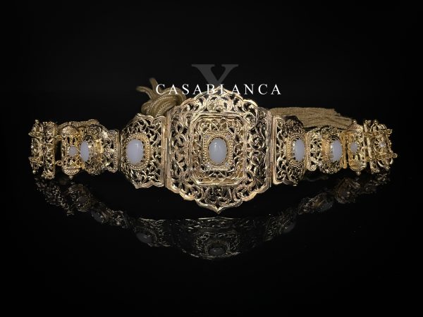 Belt Caftan Takshita Gold Mdamma Majdoul - Blanca