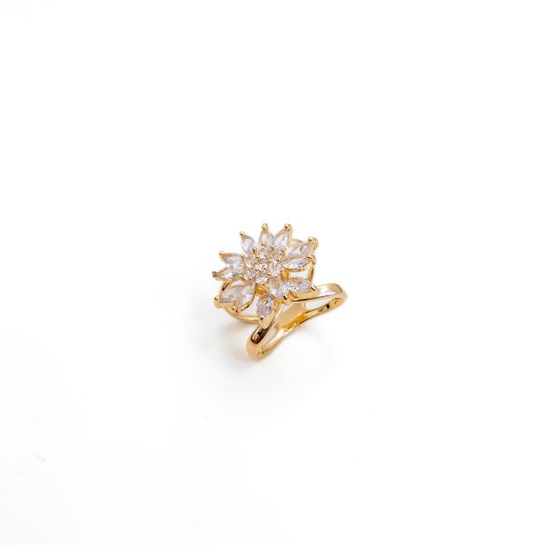 Bague foulard doré - Myra - Image 2