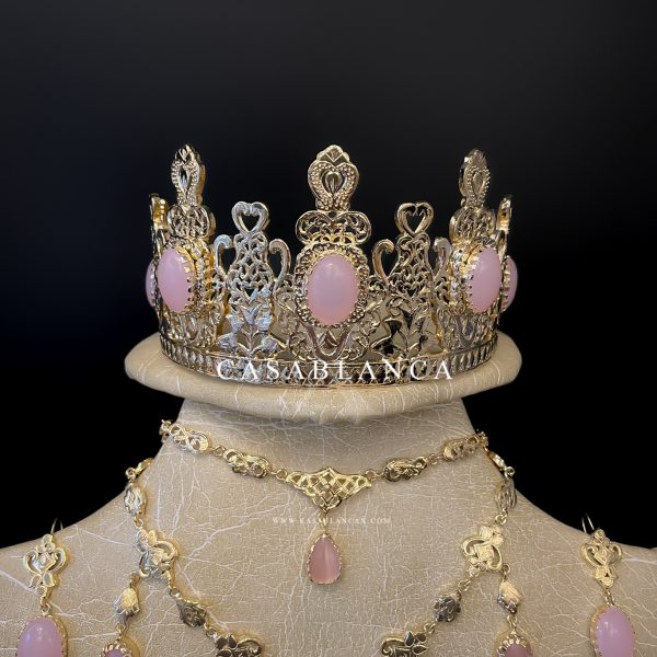 Golden Ziana Brautschmuckset Pink - Lymya - Bild 2