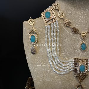Bruidssieraden Set Goud Marokkaanse Bruid Sieraden - Afya - Image 6