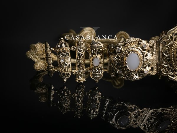 Belt Caftan Takshita Gold Mdamma Majdoul - Blanca - Image 3