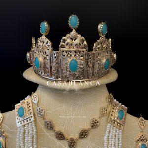 Bruidssieraden Set Goud Marokkaanse Bruid Sieraden - Afya - Image 5