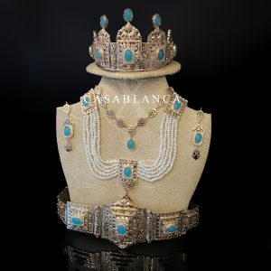 Bruidssieraden Set Goud Marokkaanse Bruid Sieraden - Afya - Image 4