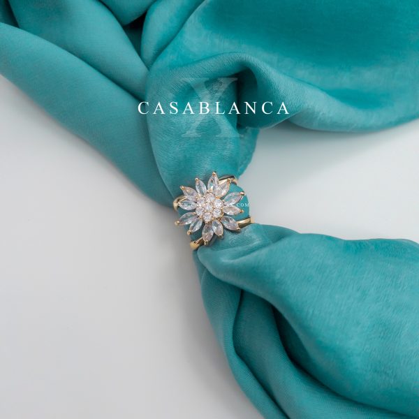 Bague foulard doré - Myra - Image 3