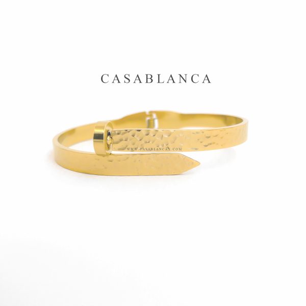 Goldenes Armband Love in Nails - Manya