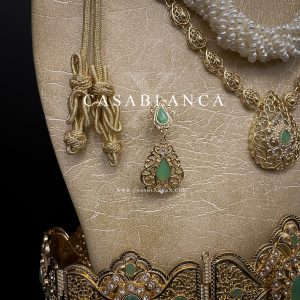 Bruidssieraden Set Marokkaanse Goud Mint - Azya - immagine 6