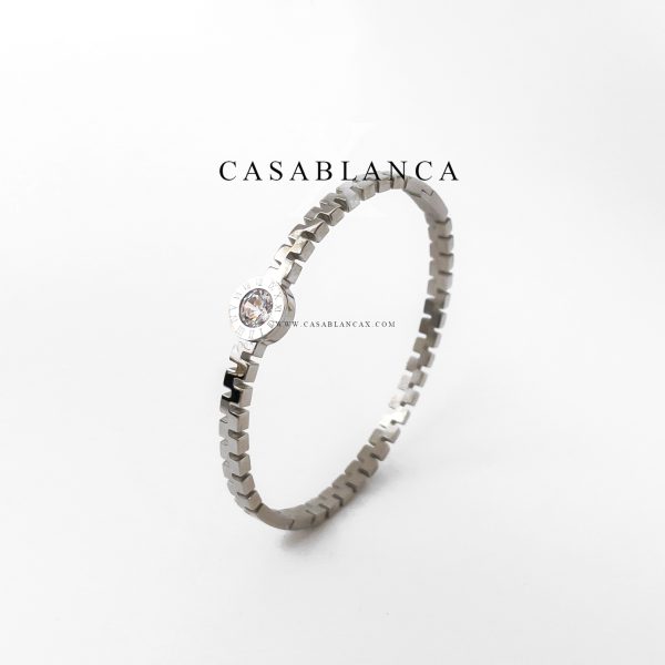 Pulsera de acero inoxidable y plata - Swiza - Imagen 2