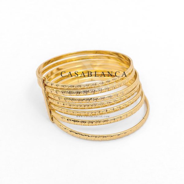 Bracelet marocain en or 7 pièces - Keyla - Image 2