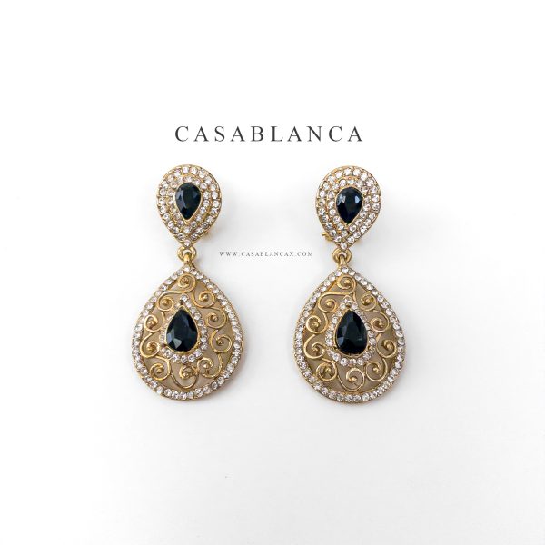 Boucles d'oreilles en or noir - Ema