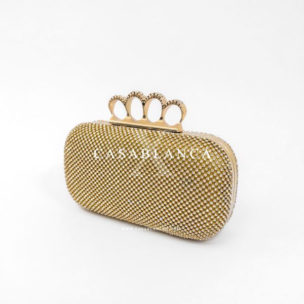 Clutch Abendtasche Gold - Wery - Bild 3