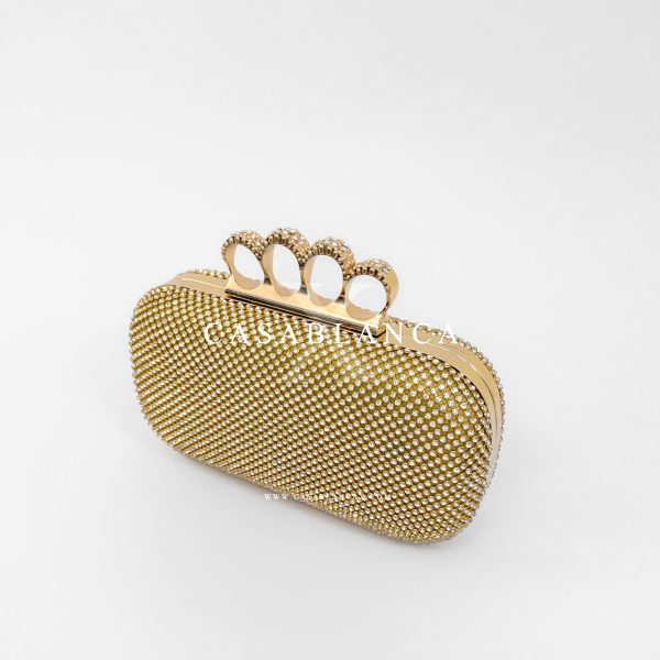 Clutch Abendtasche Gold - Wery - Bild 2