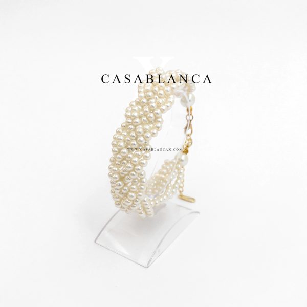 Pulsera de Perlas Dorada - Yamina - Imagen 3