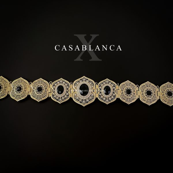Moroccan Belt Gold Black - Jemya - Image 3