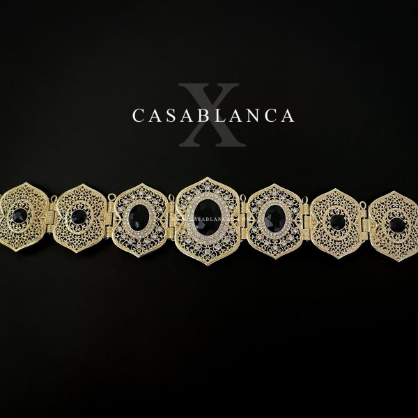 Moroccan Belt Gold Black - Jemya