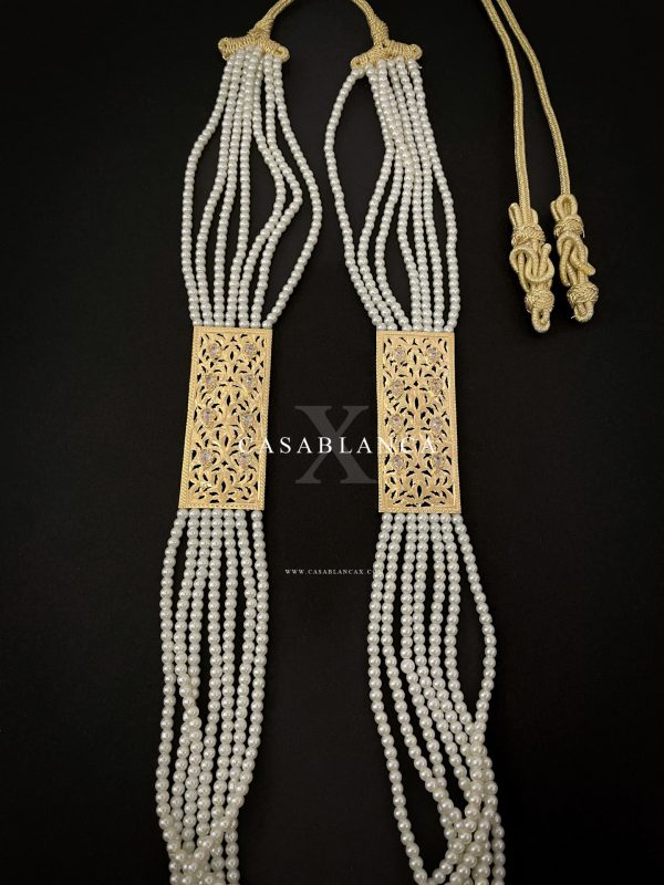 Lange Jawhar Parel Gouden Ketting - Amzya - Image 2