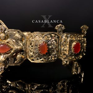Ceinture Marocaine Mdamma Riem Goud Oranje - Ghalia - Image 4
