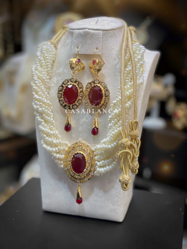 Set di perle marocchine in oro rosso - Amari - Immagine 3