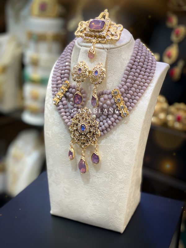 Set di choker in oro viola - Lyla - Immagine 2