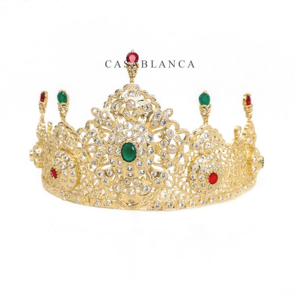 Corona Beldi dorata rossa e verde - Araya - Immagine 3