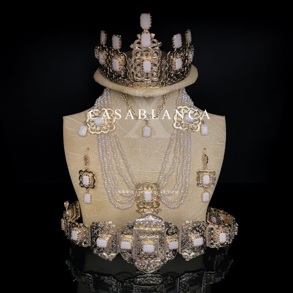 Set da sposa dorato, gioielli da sposa marocchini - Sfioua