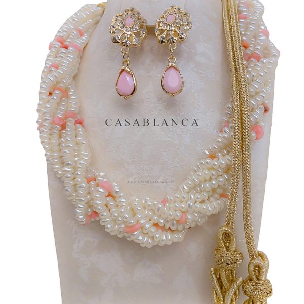 Collana con perle rosa Jawhar - Alicya - Immagine 2