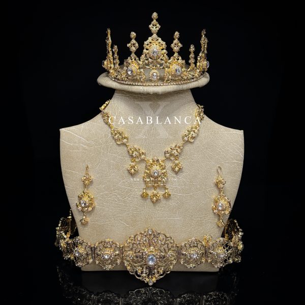 Set di gioielli da sposa marocchini in oro - Nita
