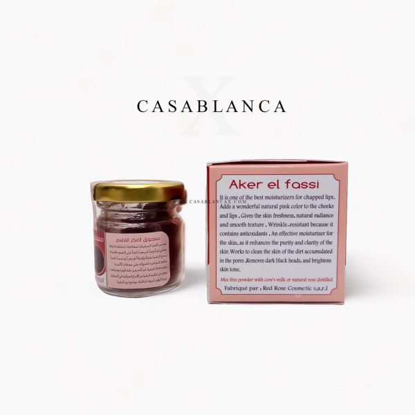 Poudre Aker Fassi 100% Naturelle - Rose rouge (80 g) - Image 3